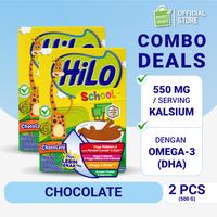 Gambar Twin Pack - HiLo School Chocolate 500 gr - Susu Tinggi Kalsium Rendah dari CV TOEY MART undefined 1 Tokopedia