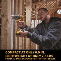 Gambar DEWALT DCD709B Cordless Compact Hammer Impact Drill Driver Hand dari Corey Store undefined 3 Tokopedia