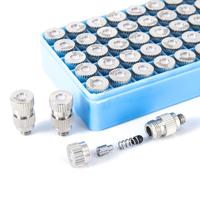 Gambar 50Pcs High Pressure Mist Cooling Atomizing Sprayer 3/16" 0.1~0.5mm Anti Drip Fog Nozzle Garden Agriculture Irrigation Humidify dari belemhayam undefined 1 Tokopedia
