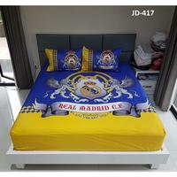 Gambar Ready Sprei + Bed Cover Bahan Katun Jepang Reactive Kode Jd-417 Motif Real Madrid dari SEJAHTERAABA undefined 2 Tokopedia