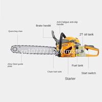 Gambar Two-Stroke/Four-Stroke Multifunctional Wood Cutting Saw High-Power Small Portable Gasoline Chainsaw dari ECSLA STORE undefined 3 Tokopedia