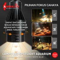 Gambar LAMPU SPOT LIGHT LED AQUARIUM SOROT JEPIT AKUARIUM AQUASCAPE LAMP IKAN - B - Blue, 12w dari Animal Co undefined 4 Tokopedia