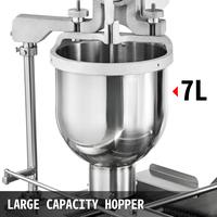 Gambar Commercial Automatic Donut Making Machine 7L Hopper Stainless Steel Doughnut Maker 3 Sizes Molds Fryer Kitchen Appliances dari Fostex undefined 4 Tokopedia