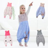 Gambar New Deep Blue Owl Four Seasons Sleeveless Split Leg Sleeping Bag Universal Breathable and Comfortable Children's Home Clothing dari toren cai mani pejuh undefined 3 Tokopedia