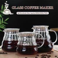 Gambar Glass Coffee Pot Coffee Kettle Reusable Heat Resistant Coffee Teapot Utensil Coffee Server Barista Percolator 300ml 500ml 700ml dari powkekw undefined 1 Tokopedia