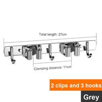 Gambar Mop and Broom Holder Wall Mount Organizer Storage Tool Racks Stainless Steel Heavy Duty Hooks Self Adhesive Home Kitchen Garden dari levis08Gani undefined 4 Tokopedia