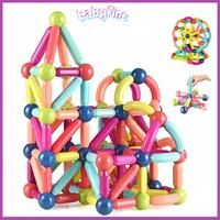 Gambar 【COD】100pcs/64Pcs Magnetic Stick Merakit Mainan-Pengembangan Pendidikan Anak, Ragam Splicing Magnetic Building Block / Ukuran Besar Magnetik Tongkat Blok / Bangunan Permainan Magnet Anak Anak Set - Flowers  3pcs dari PTFALERIICROP undefined 3 Tokopedia
