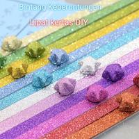 Gambar 20Pcs Origami Paper Star 7 Colors Kertas Bintang Glitter Paper Star New dari Pratamapra undefined 5 Tokopedia