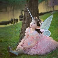 Gambar SIMPLYBABY  Summer Girls' Dress Children's Baby Girl's Clothing Lolita Princess Dress Pink Elf Gauze Dress Flower Fairy Princess Dress  Brand New dari SimplyBaby undefined 3 Tokopedia