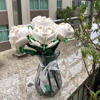 Gambar White Rose Compatible With LEGO MOC Building Blocks Toys Valentine dari edistore23164 undefined 2 Tokopedia