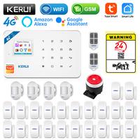 Gambar Plumora KERUI W184 4G/WIFI Alarm System Tuya Security Home Wireless Control KIT GSM Alarm Panel Smart Home Devices Window/Door Sensor Brand New dari Plumora undefined 1 Tokopedia