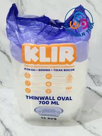 Gambar Klir Thinwall Oval 700 ml isi 25 pcs dari Toko San Tiga undefined 1 Tokopedia