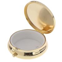 Gambar (IMPORT) Round Metal Pillbox Portable Small Medicine Organizer Inside Single Compartment Pill Box Personal Healthcare Supplies dari Nisusa Shop undefined 1 Tokopedia