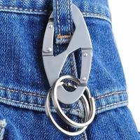 Gambar Key Ring Carabiner Lightweight Carabiner Clip Key Chain Hook for Camping Gear Portable Double-headed Buckle for Outdoor dari Yusuf029 undefined 4 Tokopedia