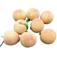Gambar Realistic Artificial Peach Simulation Fruit Model Fake Peach Display Props Home and Kitchen Parties Home Decoration 6pcs dari riana serba ada undefined 3 Tokopedia