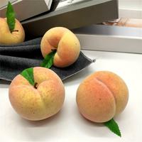 Gambar Realistic Artificial Peach Simulation Fruit Model Fake Peach Display Props Home and Kitchen Parties Home Decoration 6pcs dari riana serba ada undefined 5 Tokopedia