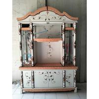 Gambar Buffet Kristal Minimalis 4 Pintu / Lemari Hias / Bufet Pajangan/Bufet Tv kristal dari Cimindi Meubel undefined 3 Tokopedia