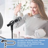 Gambar Microphone Stand Flexible Gooseneck Desk Clamp Holder Microphone Arm Recording Equipment for Meeting Lecture Podcast dari Sukaesi OLshop undefined 5 Tokopedia