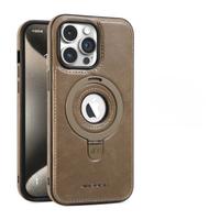Gambar Case IPHONE 12 13 14 15 Pro Plus Max Casing Luxury Leather Metal Ring Stand Magsafe Cover Phone Case - BLACK, IP 14 PRO MAX dari GARUDACASE undefined 5 Tokopedia