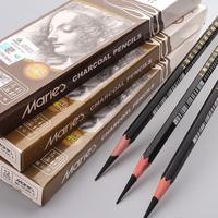 Gambar Grosir Maries 12Pcs Wood Charcoal Pencil Set Soft Neutral Hard Black Sketch Charcoal for Artist Painting Drawing Pencil Art Supplies dari Boller stores undefined 4 Tokopedia
