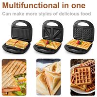 Gambar Electric Waffle Maker Triangles Sandwich Maker 3 In 1 Cooking Kitchen Appliances Breakfast Machine Non-stick Iron Pan Sonifer dari Sukaesi OLshop undefined 5 Tokopedia