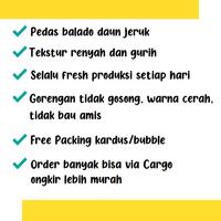 Gambar TERBAIK KERIPIK KRIPIK USUS CRISPY BALADO JERUK 1KG KILOAN PEDAS SNACK CEMILAN MAKANAN RINGAN JAJANAN ENAK RENYAH dari Wuenak Shop undefined 4 Tokopedia