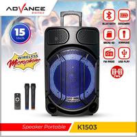 Gambar Advance K1503 Speaker Meeting Bluetooth Aktif 15" Gratis 2 Mic - 12inch dari Koleksi Audio undefined 1 Tokopedia