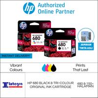 Gambar Tinta HP 1 Set 680 (Black & Colour) Original Ink Cartridge for Tinta Printer HP DeskJet 2135 2677 3635 3638 3775 3776 5276 dari zaratoko. undefined 1 Tokopedia