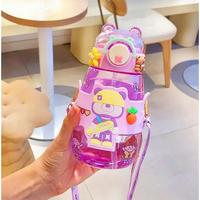 Gambar Botol Minum Anak Sedotan Tali 742 Ukuran 600ml /  Botol Minum Anak Lucu dari goldaseler undefined 1 Tokopedia