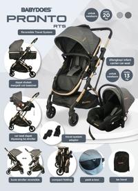 Gambar READY Strollers Carseat Babydoes Pronto R TS Kereta Dorong Bayi - MID GREY PLASTIC WRAP dari err78 undefined 2 Tokopedia