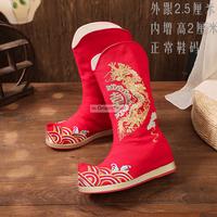 Gambar Antique Hanfu Ancient China Weddines for Men High Heels Bow Shoe Martial Arts Boot Chinese Trend Traditional Opera Boots dari Spirit Ward undefined 4 Tokopedia