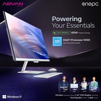 Gambar Advan All In One PC AIO OnePC Intel N100 4GB/128GB/24" FHD 99% sRGB/W11 dari GGSTORESBY undefined 1 Tokopedia