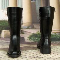 Gambar Spring Autumn British Style Men Knee-High Riding Equestrian Boots Buckles Rivet Genuine Leather Male Military Botas Winter Plush dari Spirit Ward undefined 4 Tokopedia