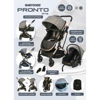 Gambar READY Strollers Carseat Babydoes Pronto R TS Kereta Dorong Bayi - MID GREY PLASTIC WRAP dari err78 undefined 1 Tokopedia