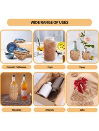 Gambar Brown Honeycomb Packing Paper Cushioning Kraft Paper 30cmx20m Paper for Shipping Moving Supplies Kraft Paper Life Art Storage dari Unseen Strike undefined 4 Tokopedia
