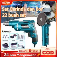Gambar Mi Mesin Gerinda Tangan dan Mesin Bor Listrik-13mm -power tools-paket bor dan gerinda-mesin bor listrik bor gerinda-Set Gerinda dan Bor- mesin gerinda tangan paket bor - Upgraded set dari JavaHir Shop undefined 1 Tokopedia