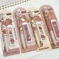 Gambar Advanced School Supplies Capybara Mechanical Pencil Cartoon Drawing dari Amanah Swakarya undefined 2 Tokopedia