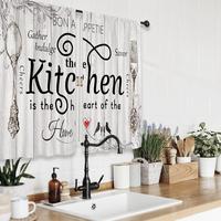Gambar 2 Pack Kitchen Curtains Kitchen Knife and Fork Pattern Wooden Wood Retro Print Home Cafe Shade Cloth for Bathroom Floor Curtains dari Unseen Strike undefined 2 Tokopedia