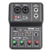 Gambar Professional Audio Interface Sound Card Computer Electric Guitar Live Recording Audio Equipment For Studio Singing Q12 dari Amit Ravi undefined 1 Tokopedia