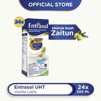 Gambar PROMO Entrasol Vanilla Latte 200ml-Ekstrak Buah Zaitun-1 Dus isi 24pcs-UHT dari lulamol undefined 1 Tokopedia