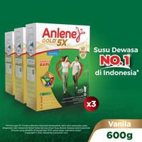 Gambar PROMO PTR Anlene Gold 5X Susu Bubuk Dewasa Vanila 3 x 600g - Tulang & Sendi dari lulamol undefined 1 Tokopedia