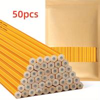 Gambar 50/100/150pcs Pencils With Eraser Top, 2 HB Pencils Drawing And Sketching, Yellow Wood-Cased Pencils For Office,School Supplies dari Amit Ravi undefined 4 Tokopedia