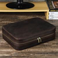 Gambar Handmade Genuine Leather Storage Case Portable Accessories Electronic Travel Cable Organizer Bag with Apple Mac Mini dari Quiver Strike undefined 2 Tokopedia