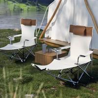 Gambar Lazy Luxury Camping Chair Comfortable Armrest Ergonomic Minimalist Sun Loungers Nordic Designer Silla De Playa Outdoor Furniture dari Mystic Orb undefined 2 Tokopedia
