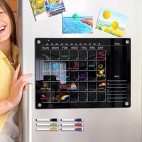 Gambar Magnetic Clear Acrylic Calendar For Fridge Reusable Monthly Weekly Planner Dry Erase Calendar With Markers dari herubaguy undefined 5 Tokopedia