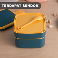 Gambar Lunch Box 2 Susun Kotak Makan Siang Microwave / Kotak Bekal Makan - Pink dari Pro Seven undefined 4 Tokopedia