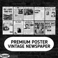 Gambar [R]eadyy poster dinding aesthetic / wall art poster - vintage newspaper - DPVN2 dari Hasudungankl undefined 4 Tokopedia