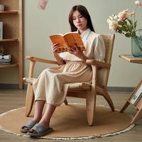 Gambar Rattan Library Rustic Wood Chair Camping Beach Armchairs for Living Room Beauty Salon Fauteuil Relax Living Room Furniture XR dari Wind Slash undefined 2 Tokopedia