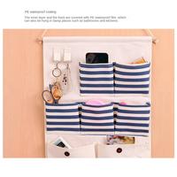 Gambar 8 Pockets Pouches Wardrobe At Home On The Kitchen Wall Cotton And Hemp Organizer Storage Large Cotton Linen  Fabric Many Pockets dari 67 dina jaket undefined 4 Tokopedia