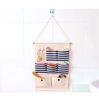 Gambar 8 Pockets Pouches Wardrobe At Home On The Kitchen Wall Cotton And Hemp Organizer Storage Large Cotton Linen  Fabric Many Pockets dari 67 dina jaket undefined 5 Tokopedia